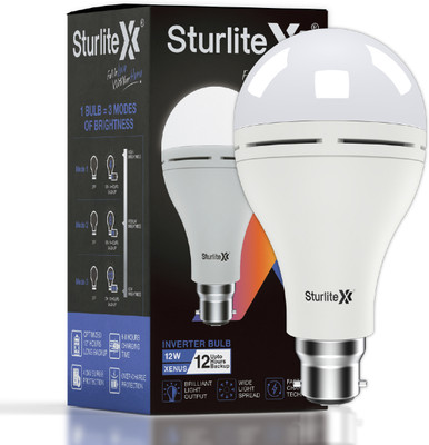 Sturlite Xenus (3 in 1) 12W Rechargeable LED Inverter 12 hrs Bulb Emergency Light(White)