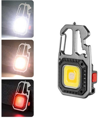 Xydrozen 4-COB Key Chain Emergency Flashlight Torch 5 hrs Torch Emergency Light(Multicolor)
