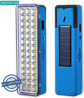 Pick Ur Needs Rechargeable 42 Led High Bright Light With Solar Charging 7 hrs Flood Lamp Emergency Light(Blue)