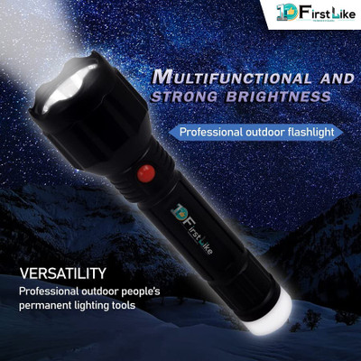 VR Bright Lite Rechargeable Emergency Mini Night Lamp Flashlight With Lithium Battery_VRBL562 6 hrs Torch Emergency Light(Black)