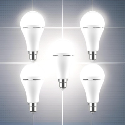 GUGGU Surya (Emergency Bulb) 12W Rechargeable LED (Emergency Light) (Pack of 5) YU106 4 hrs Bulb Emergency Light(White)