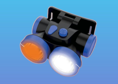 iDOLESHOP USB Solar-Head Torch Emergency Light_1015 4 hrs Torch Emergency Light(Blue)