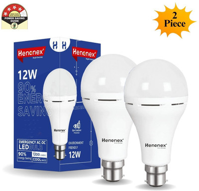 Henonex Charging Emergency Bulb-12W-01 4 hrs Bulb Emergency Light(White)