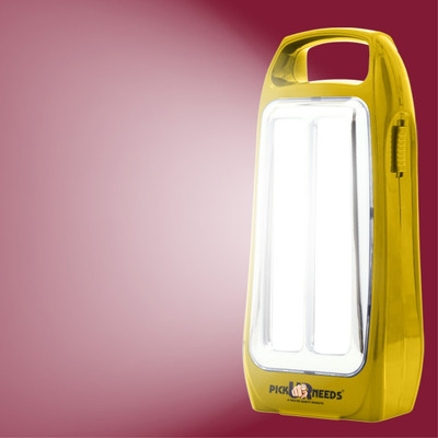 Daily Needs Shop Home Emergency Light Rechargeable & Portable Bright 2 Tube LED Lamp 8 hrs Lantern Emergency Light(Yellow)