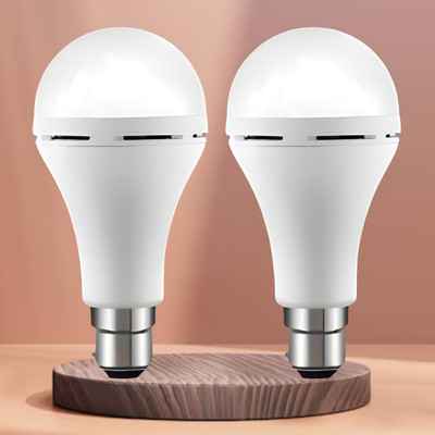 FRONY Emergency 15W Inverter LED Bulb with 1200mAh Rechargeable Battery Pack of 2 Y78 4 hrs Bulb Emergency Light(White)