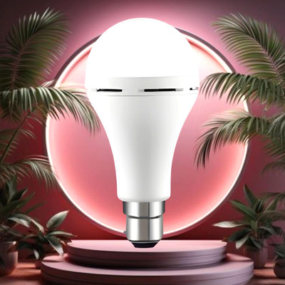 Clairbell Emergency 9W Inverter LED Bulb with 2000mAh Rechargeable Battery Pack of 1 D1 4 hrs Bulb Emergency Light(White)