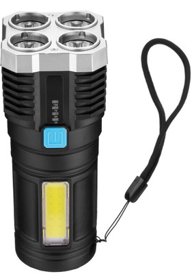 ASTOUND Outdoor Hiking Emergency Camping Climbing Running Riding LED Torch-Black 3 hrs Torch Emergency Light(Black)