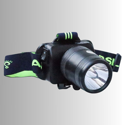 ANDSLITE Rechargeable Head USA LED 1 KM Range 8 hrs Flood Lamp Emergency Light(Black)