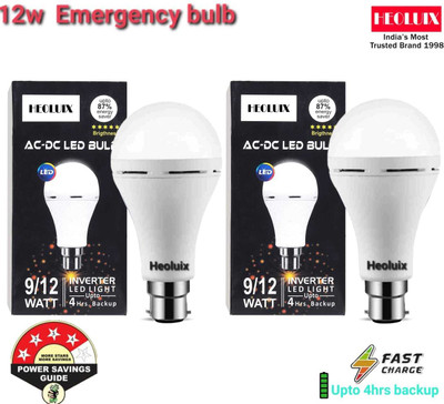 heoluix inverter bulb 4 hrs Bulb Emergency Light(White)