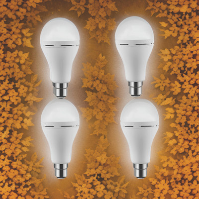 YAROH Surya (Emergency Bulb) 12W Rechargeable LED (Emergency Light) (Pack of 4) LN269 4 hrs Bulb Emergency Light(White)