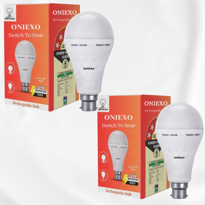 ONIEXO Smart 12W LED Emergency Light Bulb with Inverter Charging-0A21 4 hrs Bulb Emergency Light(White)