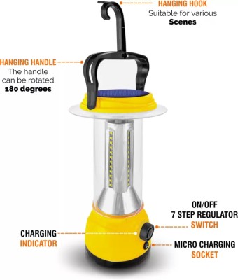 Cielkart CIEL 48 SMD 24W Yellow Emergency Light 4 hrs Lantern Emergency Light(Yellow)