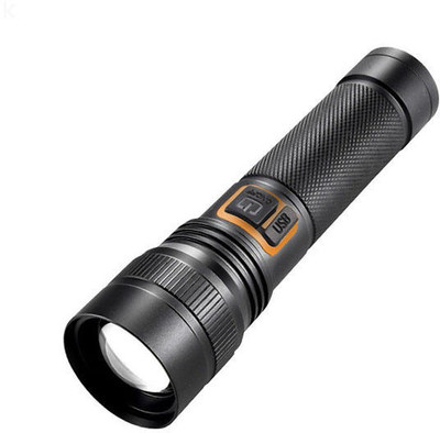TANSHA Flashlight | Desk Lamp Light with Gift Box Zoom Torch Light Torch(Black, 6 cm, Rechargeable)