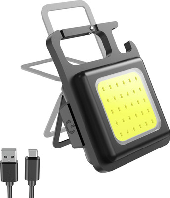 ASTOUND Rechargeable Keychain Pocket Flashlight-1pc LED Front Light(Black)