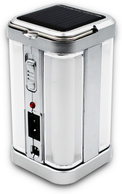 iDOLESHOP Home Solar Emergency 4 Side Tube with Extra Bright 7 hrs Lantern Emergency Light(Silver)