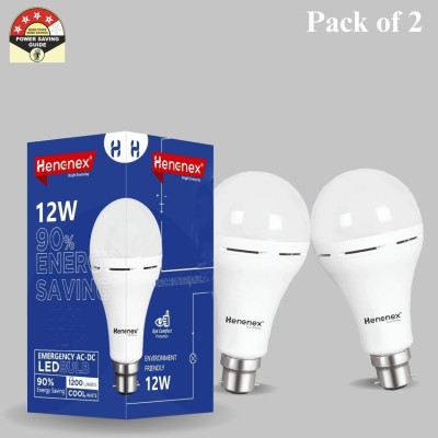 Henonex Charging Emergency Bulb-12W-24 4 hrs Bulb Emergency Light(White)