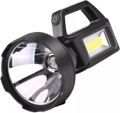 Xydrozen Waterproof Handheld Spotlight 4 Modes Search Light Torch(Black, 20 cm, Rechargeable)