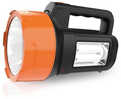 GLOWISH POWERFUL STRONG RECHARGEABLE SEARCHLIGHT WITH SOS BLINER 2 hrs Torch Emergency Light(Multicolor)