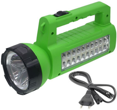 GLOWISH SOLAR+ELECTRIC POWER DUAL CHARGING OPTION LONG RANGE SEARCHLIGHT WITH SIDE LED 4 hrs Torch Emergency Light(Green) GLOWISH SOLAR+ELECTRIC POWER DUAL CHARGING OPTION LONG RANGE SEARCHLIGHT WITH SIDE LED 4 hrs Torch Emergency Light(Green)