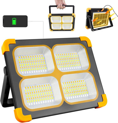 WunderVoX Rechargeable LED Worklight, 336Leds 10000LM Magnetic Work 7 hrs Flood Lamp Emergency Light(Yellow)