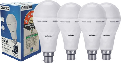 ONIEXO Automatic Charging 12W Emergency LED Bulb-019 4 hrs Bulb Emergency Light(White)