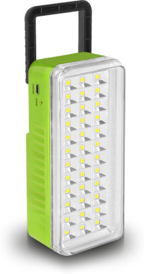 24 ENERGY Hi-Bright LED Light with Android Charging Rechargeable 8 hrs Lantern Emergency Light(Green)