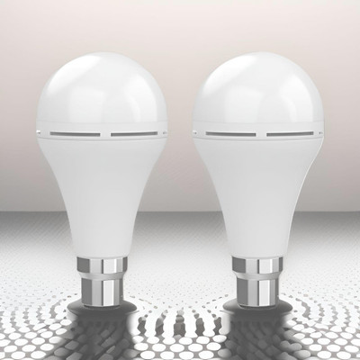 GUGGU Surya Emergency Bulb 12W Rechargeable LED Emergency Light_Pack of 2 DP371 4 hrs Bulb Emergency Light(White)