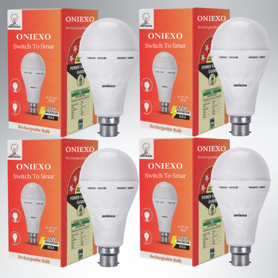 ONIEXO Automatic Charging 12W Emergency LED Bulb-005 4 hrs Bulb Emergency Light(White)