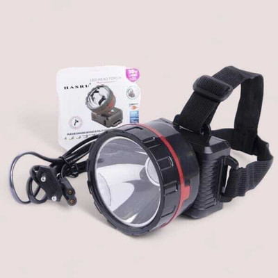 VR Bright Lite A 1 Rock Light Rechargeable Head Light54_R1713 Torch(Black, 15 cm, Rechargeable)
