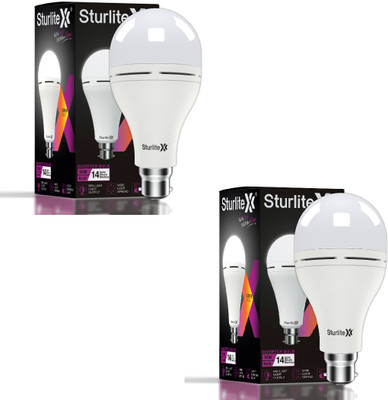 Sturlite Klik (3 in 1) 15W LED Inverter Bulb (Pack of 2) 14 hrs Bulb Emergency Light(White)