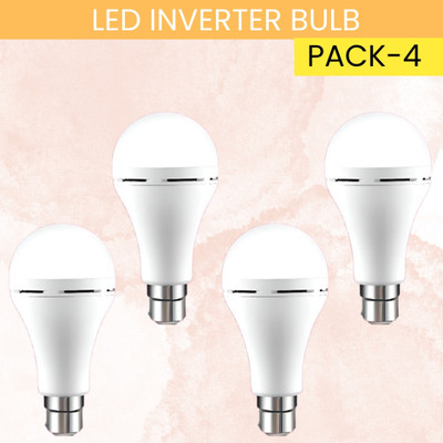 SYARA 12W Emergency Inverter Bulb, Rechargeable Emergency Led Bulb For Power CutsRQ382 4 hrs Bulb Emergency Light(White)