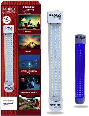UJALA CARE Samurai Stick Rechargeable Light for Home,Camping,Hiking & Safety Signal 4 Modes 8 hrs Lantern Emergency Light(Blue)