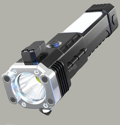 ASTOUND Magnetic Holder Hand Torch Light Rechargable 5 hrs Torch Emergency Light(Multicolor)