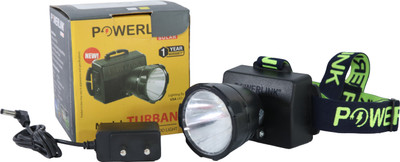 Powerlink 2W Head Mount Rechargeable Emergency LIGHT For Camping,Cycling,Outdoor Spotlight 5 hrs Torch Emergency Light(Black)