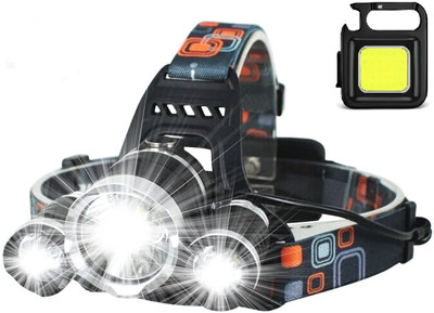 jamunesh enterprise Rechargeable 5 Led Headlamp torch Emergency Flashlight for Camping Trekking 3 hrs Torch Emergency Light(Multicolor)