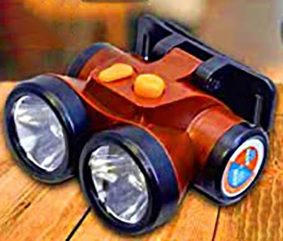 iDOLESHOP Rechargeable Long Range Head Torch 40W Plus 40 Watt Double Strength Dual Choice 6 hrs Torch Emergency Light(Multicolor)