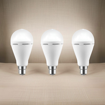 YAROH Surya (Emergency Bulb) 12W Rechargeable LED (Emergency Light) (Pack of 3) MR404 4 hrs Bulb Emergency Light(White)