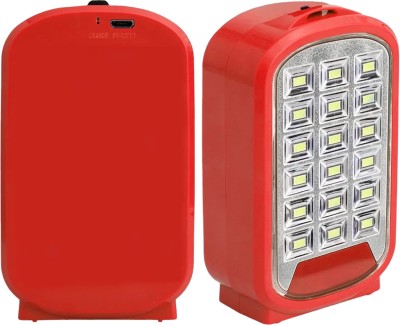 GLOWISH USB RECHARGEABLE SUPER BRIGHT 18 SMD LED DUAL LIGHT MODES PORTABLE LANTERN 6 hrs Lantern Emergency Light(Red, Blue, White)