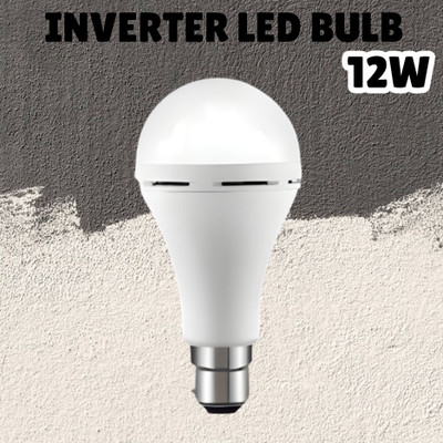 SACRO (Emergency Inverter Blub) charging 12W LED Bulb for Extended Lighting_Pack_1Q281 4 hrs Bulb Emergency Light(White)