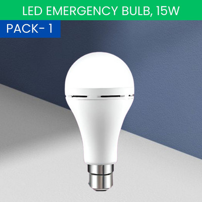 GUGGU 15W Rechargeable Inverter LED Bulb with Upto 4H.Power Cut Lighting Pack od_1W109 4 hrs Bulb Emergency Light(White)