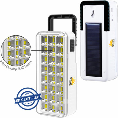 Sunaze Rechargeable Mini Emergency Light With 24 High Bright SMD LED 3 hrs Lantern Emergency Light(White)