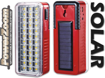 iDOLESHOP Mini Solar High Quality 36High-Bright LED Light with Android Charging Support Rechargeable Emergency Light with Solar 7 hrs Lantern Emergency Light(Red)