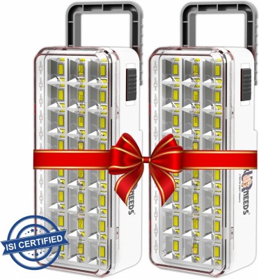 Pick Ur Needs High-Bright 36 LED Rechargeable Home Emergency Lantern Lamp Light (Pack Of 2) 5 hrs Flood Lamp Emergency Light(White)