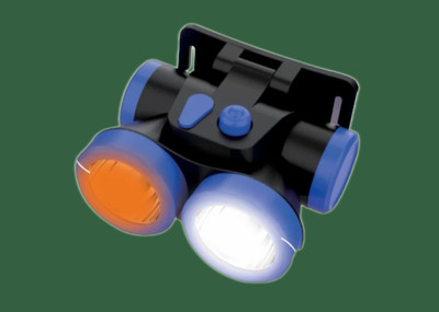 iDOLESHOP USB Solar-Head Torch Emergency Light_1047 4 hrs Torch Emergency Light(Blue)