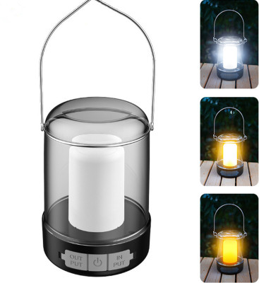 AMEEDARSHAN Portable Camping Lantern | Rechargeable Tent Light 6 hrs Lantern Emergency Light(White)