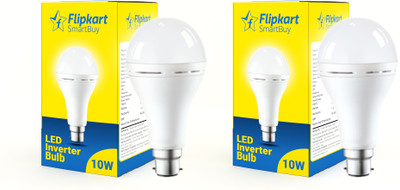 Flipkart SmartBuy 10W Rechargeable Inverter LED Bulb (Pack of 2) with backup of upto 3 hrs Bulb Emergency Light(White)