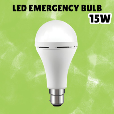 GUGGU (Emergency Inverter Blub) charging 15W LED Bulb for Extended Lighting_Pack_1F133 4 hrs Bulb Emergency Light(White)