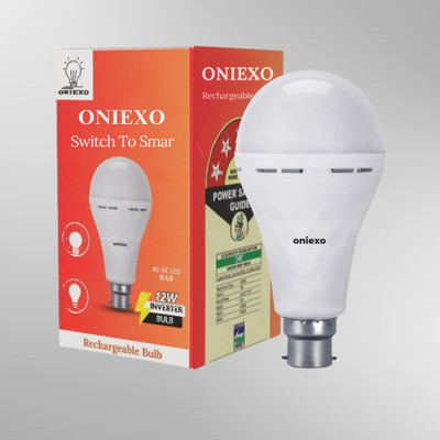 ONIEXO Quick Charging 12W LED Bulb with Emergency Power-024 4 hrs Bulb Emergency Light(White)