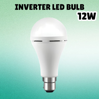 SACRO (Emergency Inverter Blub) charging 12W LED Bulb for Extended Lighting_Pack_1Q159 4 hrs Bulb Emergency Light(White)