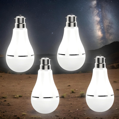 SACRO Charging Bulb 9W LED 1200mAh battery 4 hrs emergency light Pack of 3 bulbFC316 4 hrs Bulb Emergency Light(White)